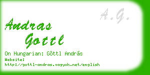 andras gottl business card