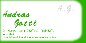 andras gottl business card